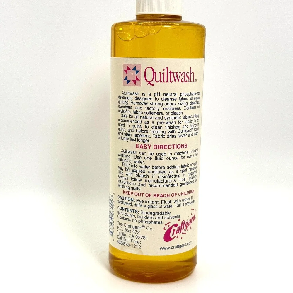 Quiltwash Gentle Wash for Quilts & Fine Fabrics‎ 16 oz – Biodegradable Detergent